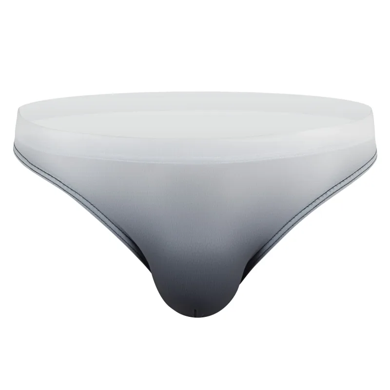 Men Underwear Briefs Shorts Bikini Homme Slip Gradient Milk Silk Panites Man Low Rise U Convex Pouch Underpant Cueca Calzoncillo