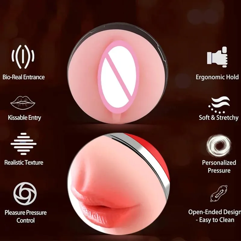 2 I 1 realistisk kunstig vagina til mænd onaner kop Deep Throat Blowjob massager lomme fisse erotisk penis sexlegetøj til voksne — image 4