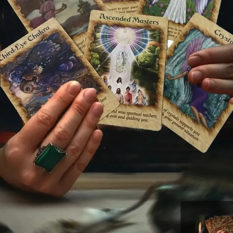 Angel Therapy Oracle cards PDF Guidebook Tarot cards deck board games for family party women kids toys — image 4