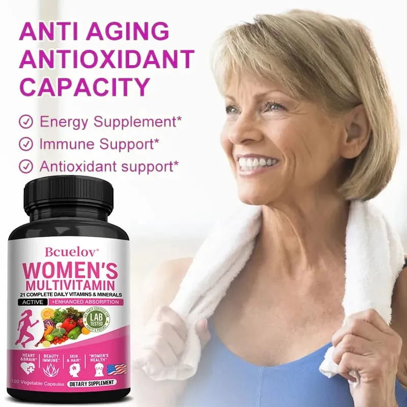 Women's Multivitamin Supplement Capsules - for Joints Hair Skin Nails Brain Heart Digestive and Immune Health — image 3