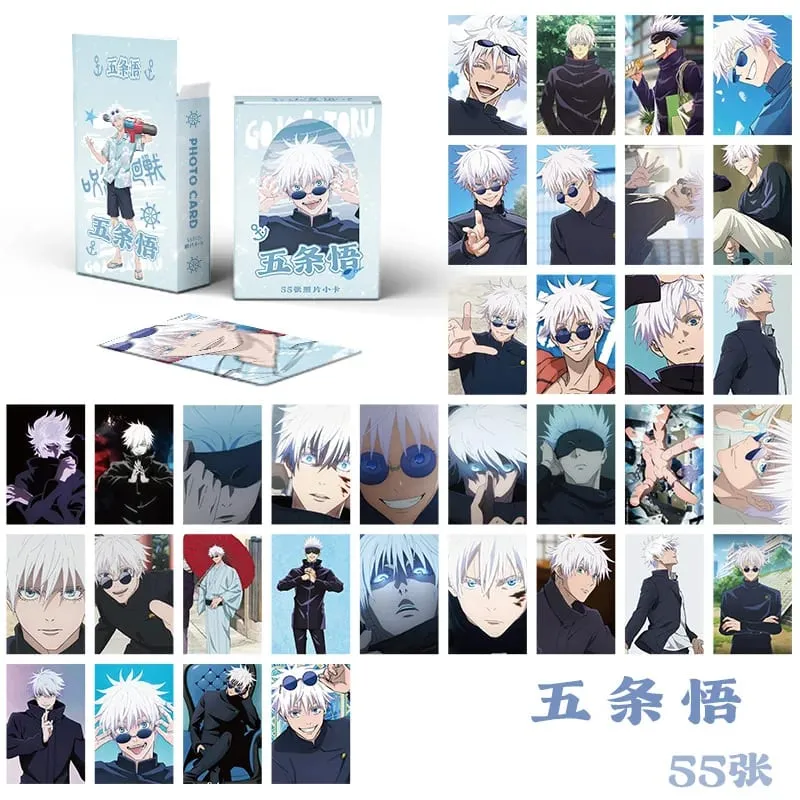 55 stk J-ujutsu Kaisen Japansk Anime Lomo Kortspil Postkort Besked Foto Gave Fan Spil Satoru Gojo Kort Samling Legetøj — image 2