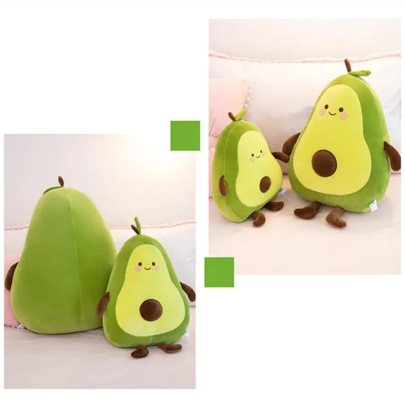45-55CM Big Lovely Fruit Avocado Plush Pillow Children's Sleeping Pillow Large Doll Stuffed Sofa Holiday Gift Kawaii Creative — image 5