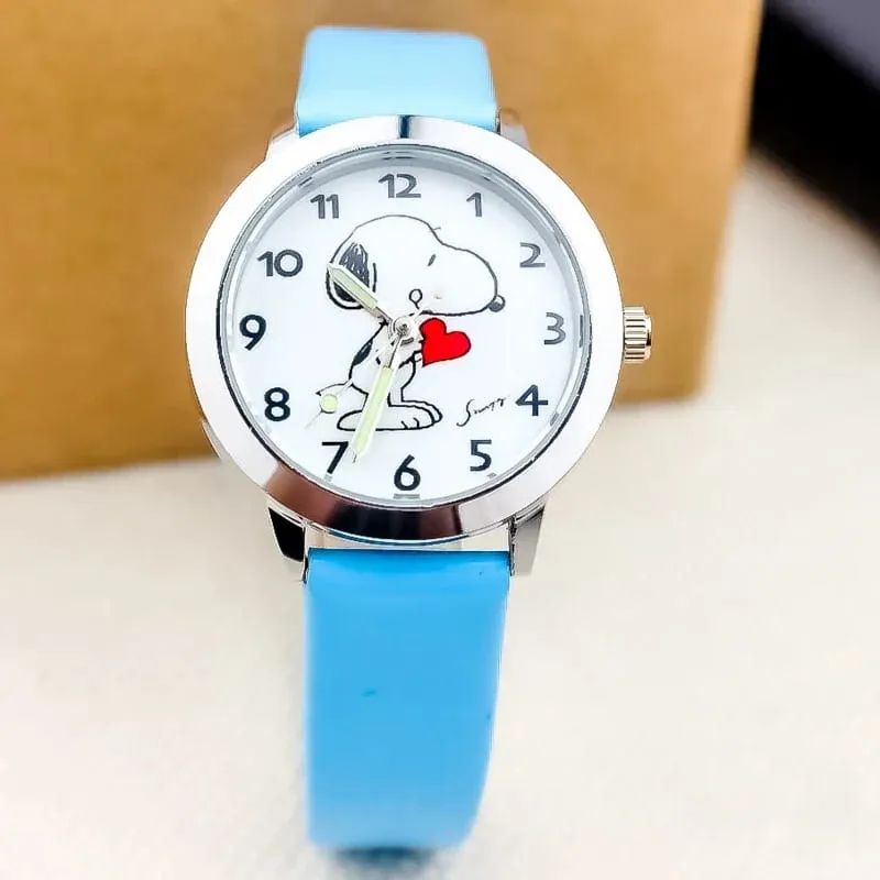 Cute Snoopy Children Quartz Watches Anime Figure Kid Wristwatch Fashion Noctilucent Colorful Needle Watch Gift Boys — image 8