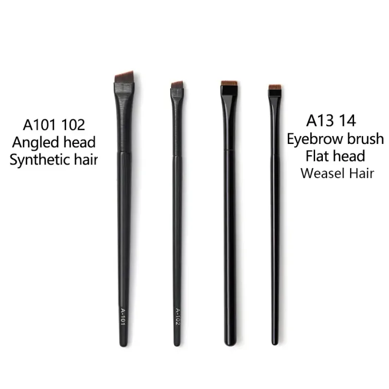 1pc Super Thin Angled liner Make up brush Eye brow Synthetic hair Makeup brushes Fine Eyebrow sharp cosmetic tools Professional