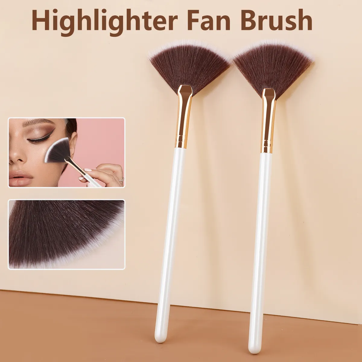 1/5/10pcs Fan Shape Facial Mask Brush Multifunctional Makeup Brushes Women Facial Body Beauty Makeup Tools Brush — image 1