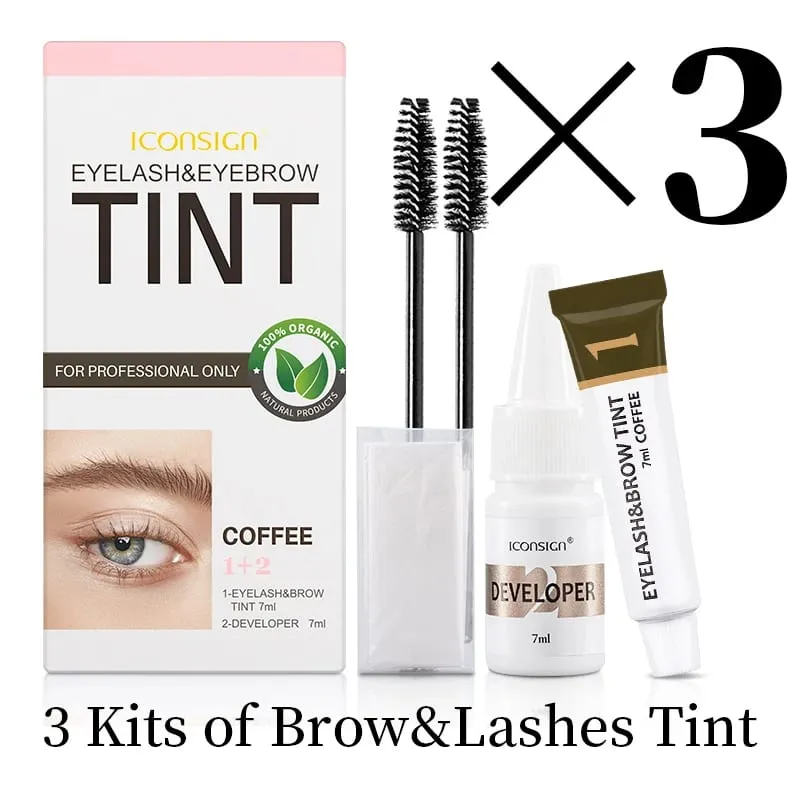 Eyelash Eyebrow Dye Tint Kit Brow Enhancer Mascara Lift Tinting Tattoo Eyes Makeup Tools