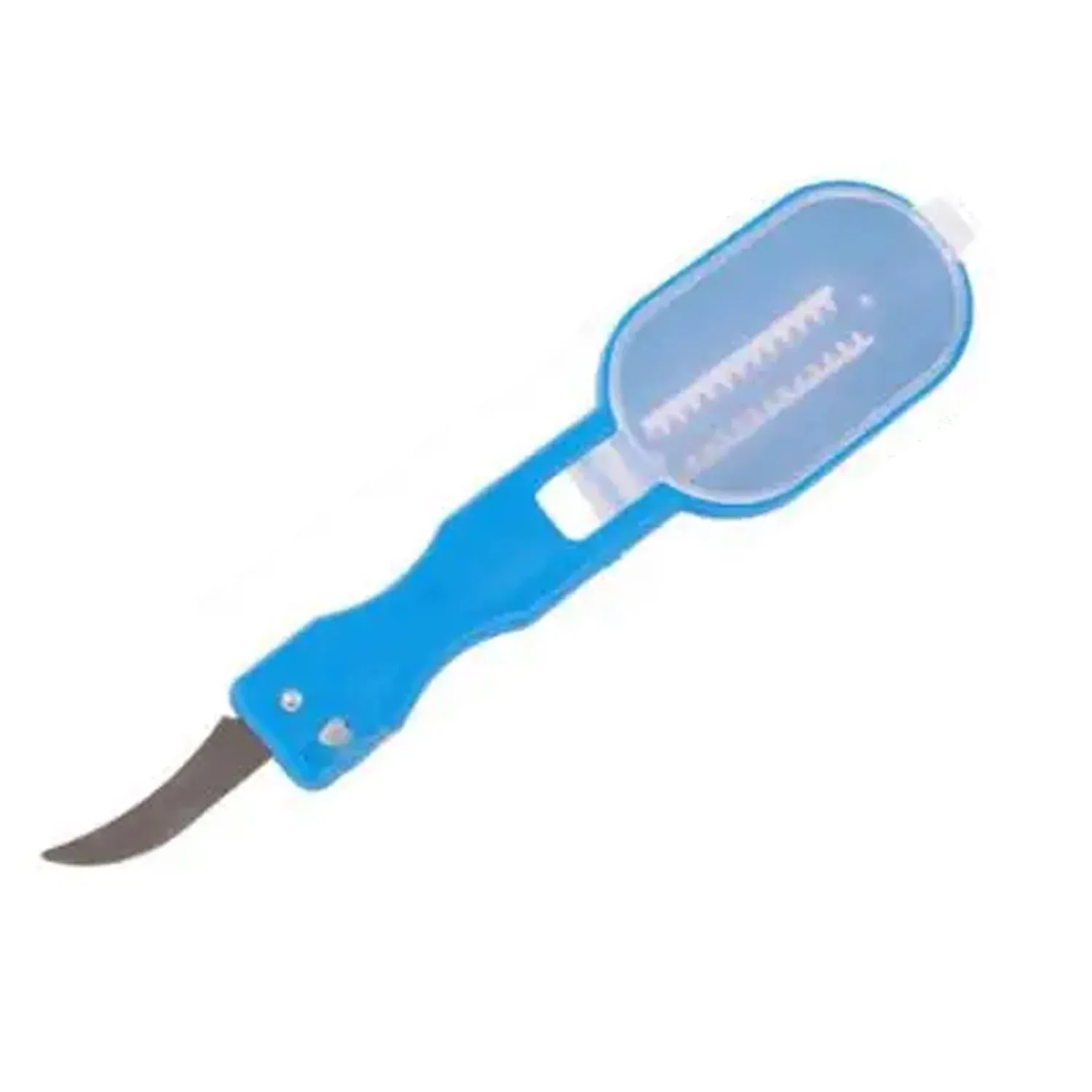 Practical Fish Scale Remover Plastic Fruit and Vegetable Peeler Descaling and Cleaning Scraper with Accessories Folding Knife