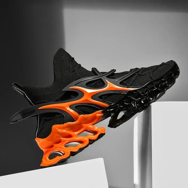 Men's Blade Type Shoes Breathable Shock Absorption Running Shoes Non-Slip Shoes For Jogging Tennis Gym Casual Walking Sneakers — image 1