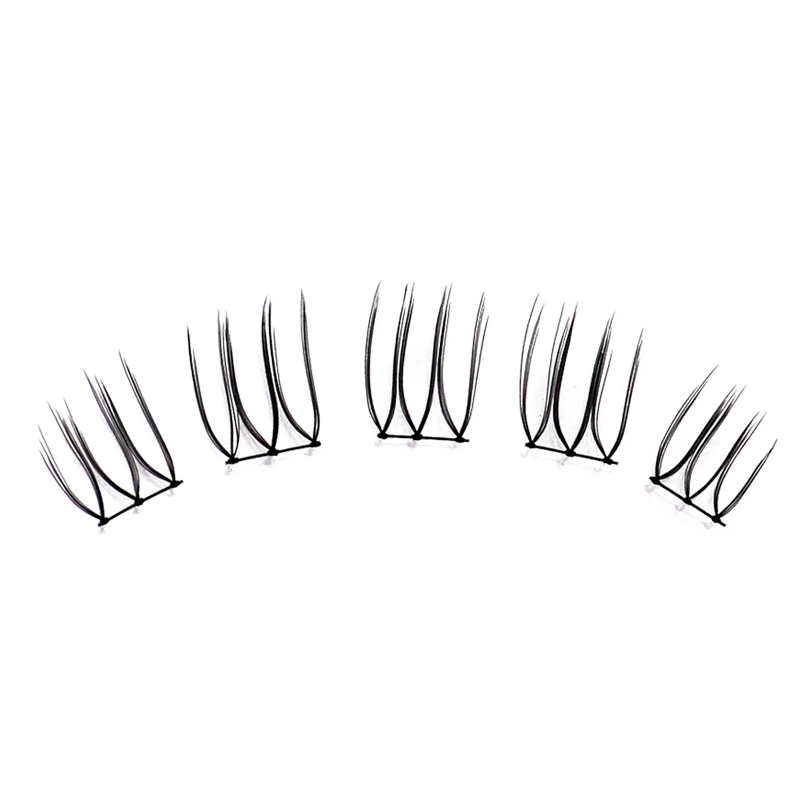 Korean U Shaped Individual Lashes Cluster Segmentation Natural Wispy Soft V Shaped Lash Extension Comic Eye Lashes