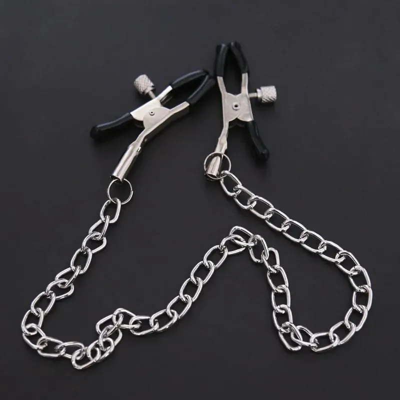 No Vibrator Nipple Clamp With Chain Nipple Clips BDSM Fetish Clamps Bondage Adult Games Couples Sex Toys For Women Products 18 — image 5