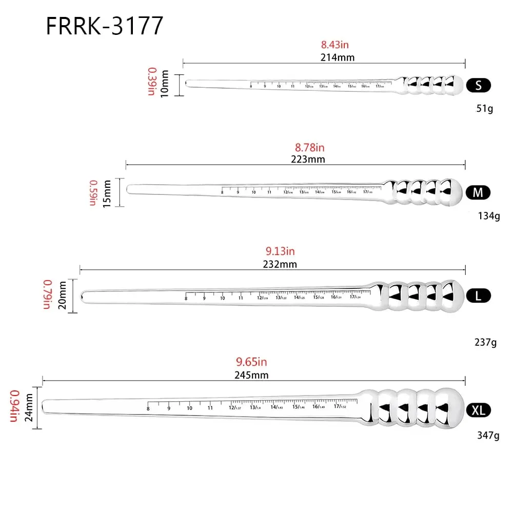 Protaste Stimulation Urethral Penis Plug Stainless Steel Urethral Dilator Sounding Rod Catheter Masturbation Sex Toys Men