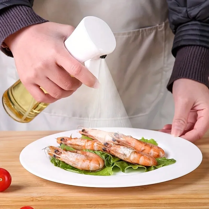 Press-type Oil Spray Bottle 200/300/500ML Kitchen Cooking Oil Sprayer Outdoor Barbecue Oil Spray Bottle Vinegar Soy Sauce — image 10
