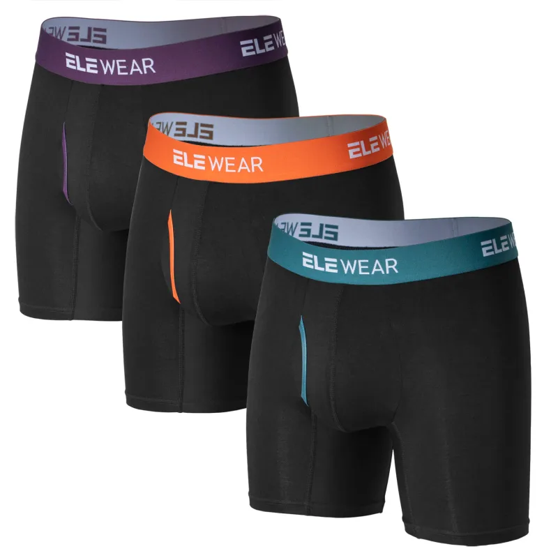 Bamboo Men Underwear Boxers With Opening Breathable Boxershorts Men's Panties Underpants Plus Size Fashion Boxers Brief — image 8