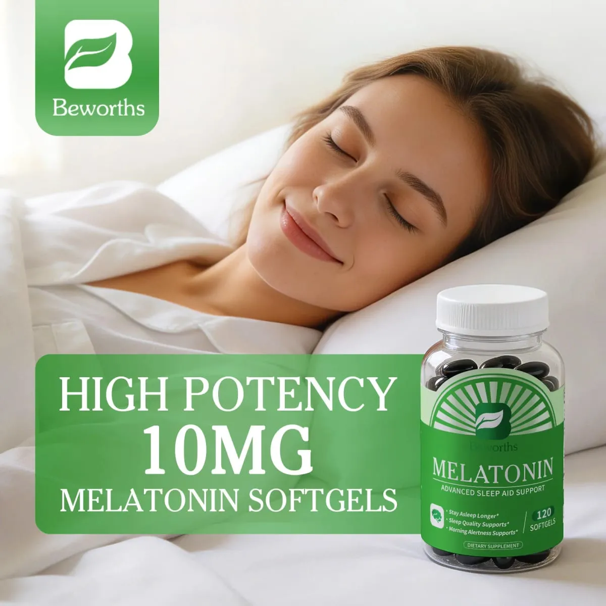 5MG Melatonin Capsules Sleep Better Prolong Sleep Time No Insomniac Improve Sleep Quality Help Sleep Deep Sleep