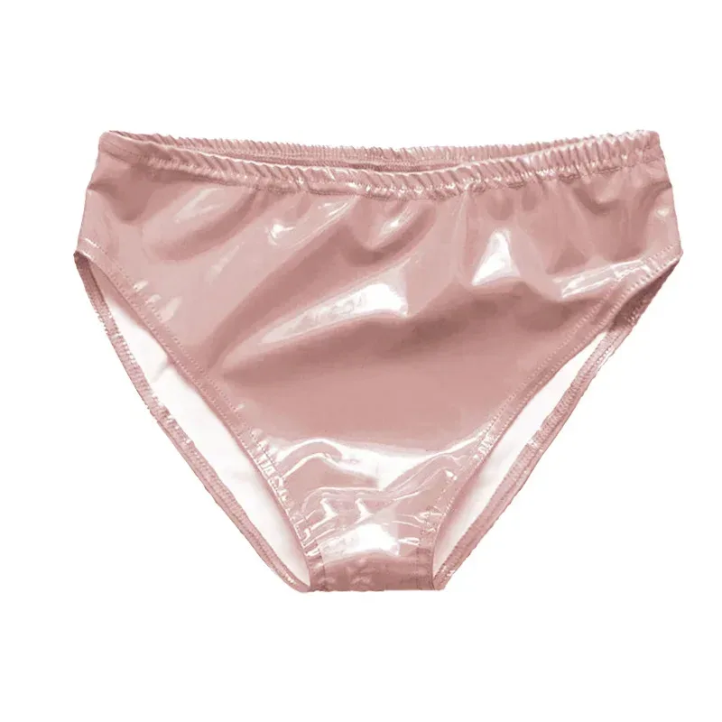 Men Sexy Latex Glossy Briefs Underwear Pvc Leather Underpants Women Patent Leather Erotic Lingerie Thongs Sissy Panties — image 28