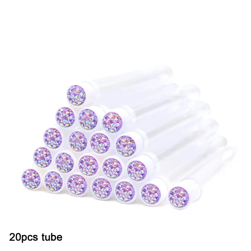 20Pcs Eyelash Brush Tubes With Crystal Lash Mascara Wands Eyebrow Comb Spoolies Container Lash Brush Applicators Makeup Tools — image 23