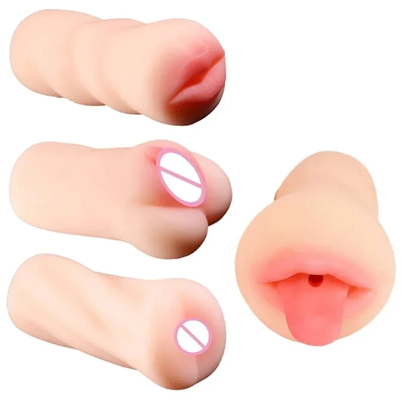 Realistic Deep Throat Vagina Artificial Real Pocket Pussy Oral Male Masturbator Blowjob Cup Erotic Sex Toys For Men Adult Games — image 1