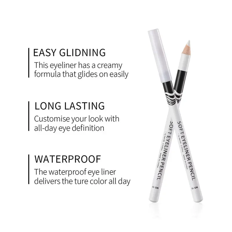 Eyeliner Pencil Eye Styling Pen Professional Portable Quick-dry Eye Liner Pen White for Female Make Up Beauty Cosmetics Tools — image 4