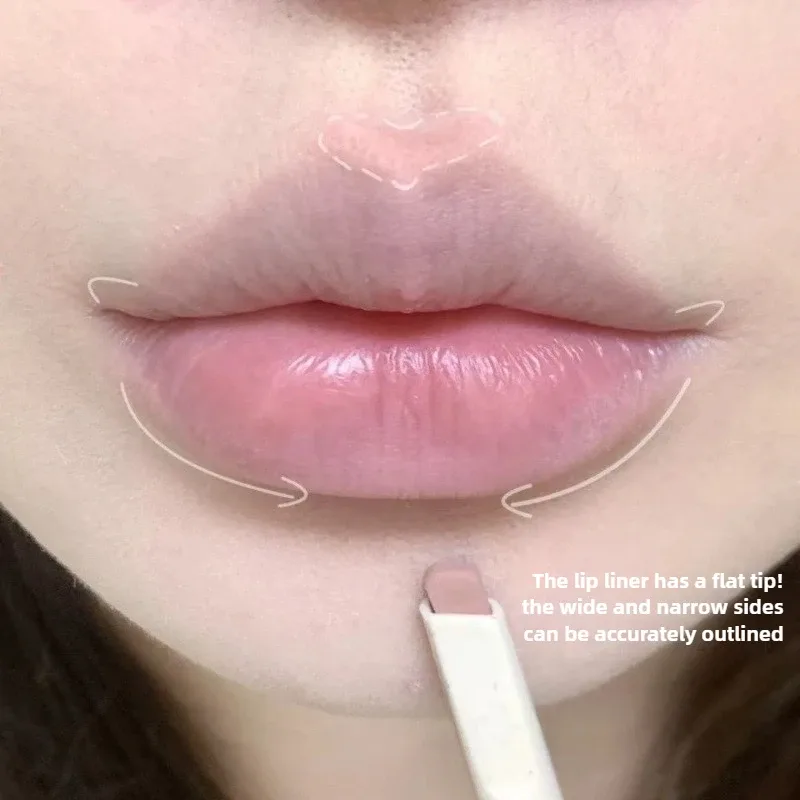 Matte Lip Liner Outline Lips Lipstick Pen Waterproof Long-lasting Color Lip Pencil Lipstick Pen
