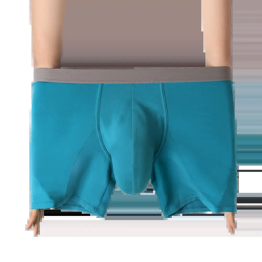 Grand sac pantalon d'angle plat, sous-vêtements longs pour hommes, short de sport
