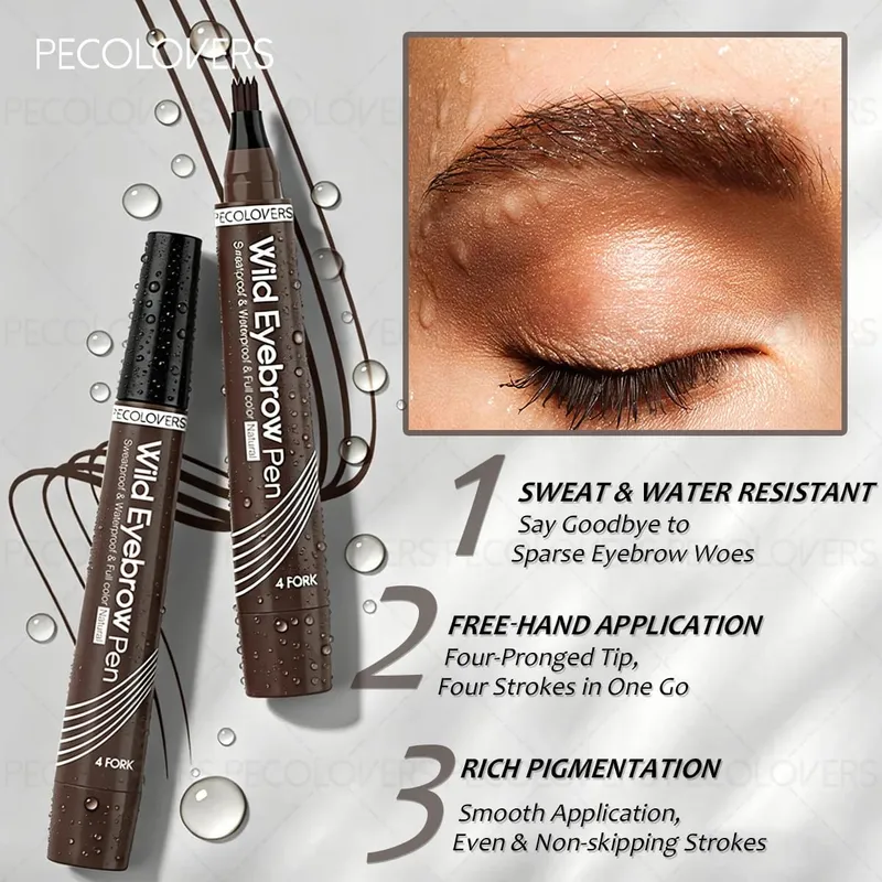 4PCS/Set Eyebrow Makeup Set - Waterproof and Smudge-proof Suitable for Eyebrow Tattooing Creating Well-defined Wild Eyebrows