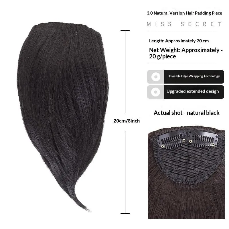 Synthetischer High-Crown-Haaraufsatz für Damen mit unsichtbarem Clip-In-Design. Natürlich aussehendes Volumen – für schütteres Haar