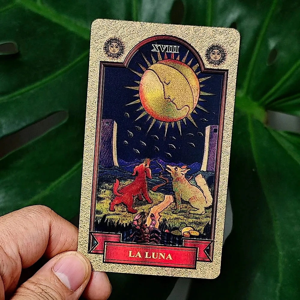 10.3*6cm Golden Waite Tarot Spanish Language Español 78 Pcs Tarot Cards Pocket Edition — image 5