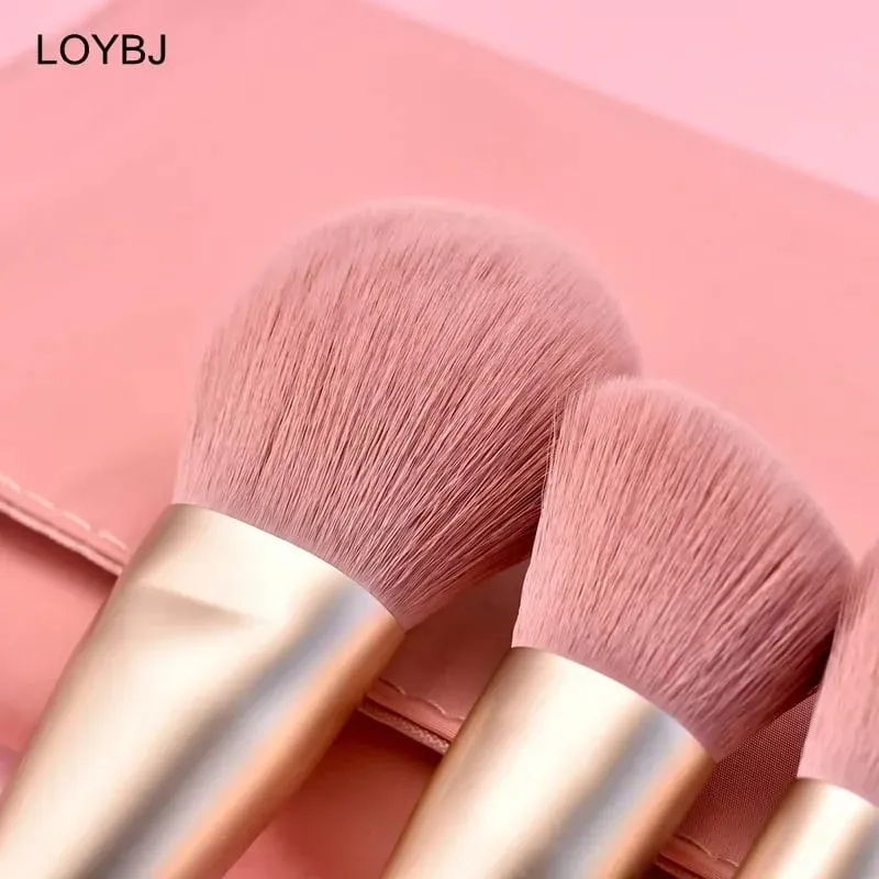 10pcs Diamond Makeup Brushes Set Cosmetics Blending Tool Powder Foundation Blush Highlight Eyeshadow Eyebrow Eyelash Brush — image 4