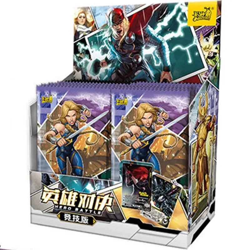 Carta        originale          Heroes Duel Card Versione competitiva Iron Man Thor Captain CR America Collezione di carte Giocattoli