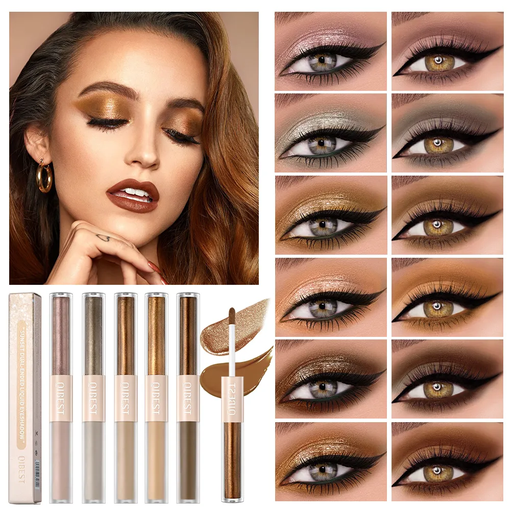 2 In 1 Stick Pearly Matte Eyeshadow Cream Smooth Nude Eye Makeup Liquid Contour Shadow Stick Waterproof Shimmer High Light Pen — image 3