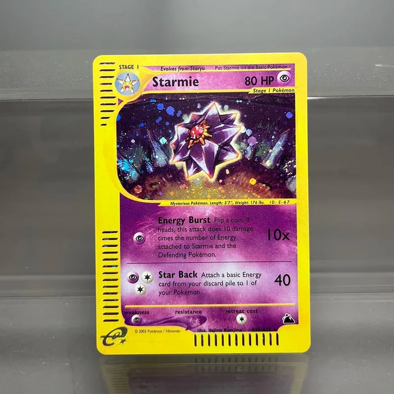 PKM-Karten Steelix Alakazam Scizor Einzelfolienkarten Raichu Slowking Game Collection-Karten PTCG-Ersatzkarten Aquapolis-Serie — image 14