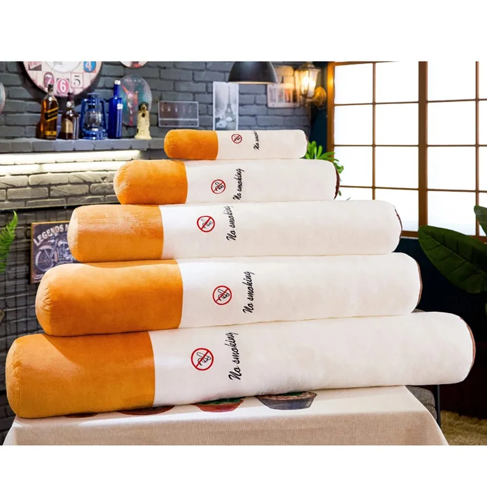 Creative Smoking Cylindrical Sleeping Cushion Cigarette Pillow Plush Toys Fashion Boyfriend Birthday Gift — image 8