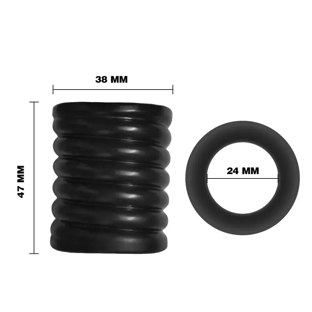 Mænds TPE Cock Ring Penis Sleeve til Ejakulation Forsinkelse Pung Båre Sperm Opbevaring Tilbehør Voksen Sex Livsforbedring — image 6