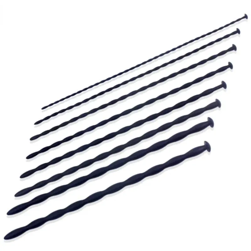 8 Sizes Soft Silicone Urethral Dilator Horse Eye Stick Penis Rod Male Masturbation Blockage Stimulator Catheter Sex Toys for Men — image 5