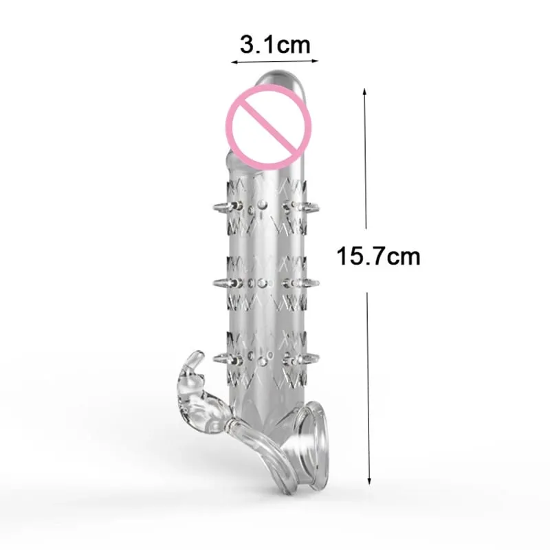 Realistisk Penis Extension Cock Sleeve Genanvendelig Silikone Penis Forstørrelse Forsinkelse Kondomer Til Mænd Dildo Enhancer Sexlegetøj Erotisk butik — image 21