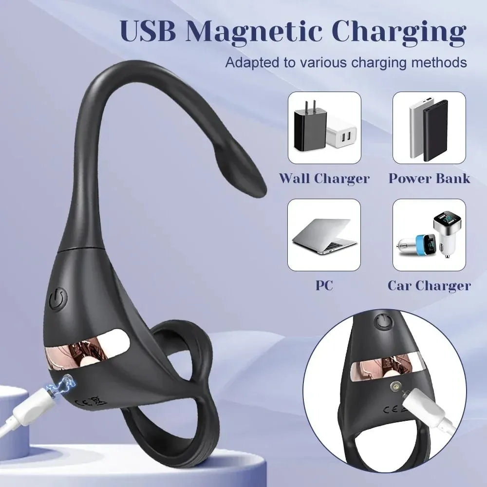 APP Control Butt Plug Cock Ring Vibrating Prostate Massager for Men Beginner Anal Vibrator Anal Plug for Gay Sex Toy for Men 18+ — image 3