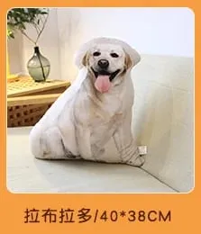 18 Kinds Dog Cat Animal Plush Pillow Both Sides Printing Stuffed Pug Corgi Hound Shar Pei Throw Pillow Sofa Home Decor Men Gift
