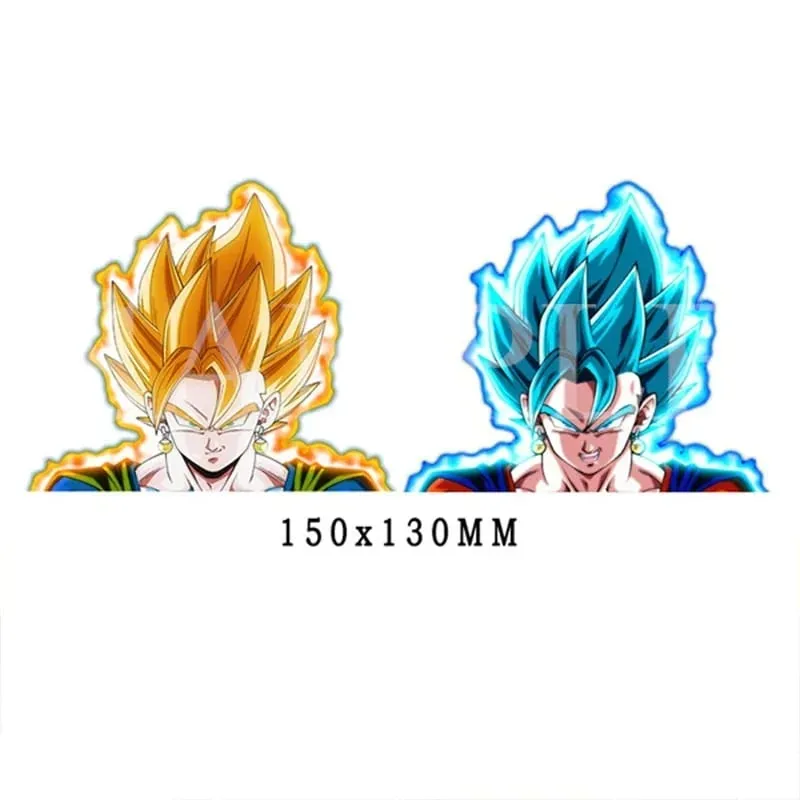 Anime 3D Lenticular Sticker Goku Vegeta Waterproof Decals for Car Refrigerator Skateboard Etc.kid's Gifts