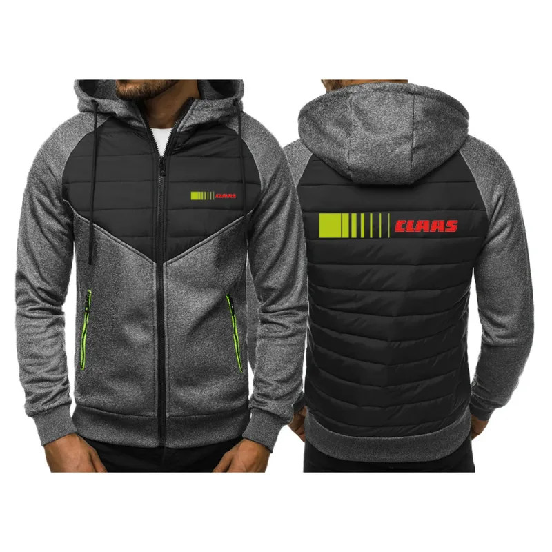 Claas – veste de loisirs pour hommes, nouveau Style, mode printemps et automne, sweat-shirt avec coutures tricolores, hauts confortables en coton, 2024 — image 3