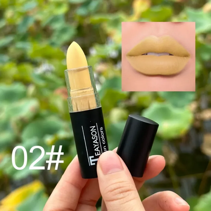 12 Color Lipstick Waterproof Long Lasting Clay Nude Lip Primer Concealer Lip Gloss Matte Gothic Black Makeup Halloween Lip Stick