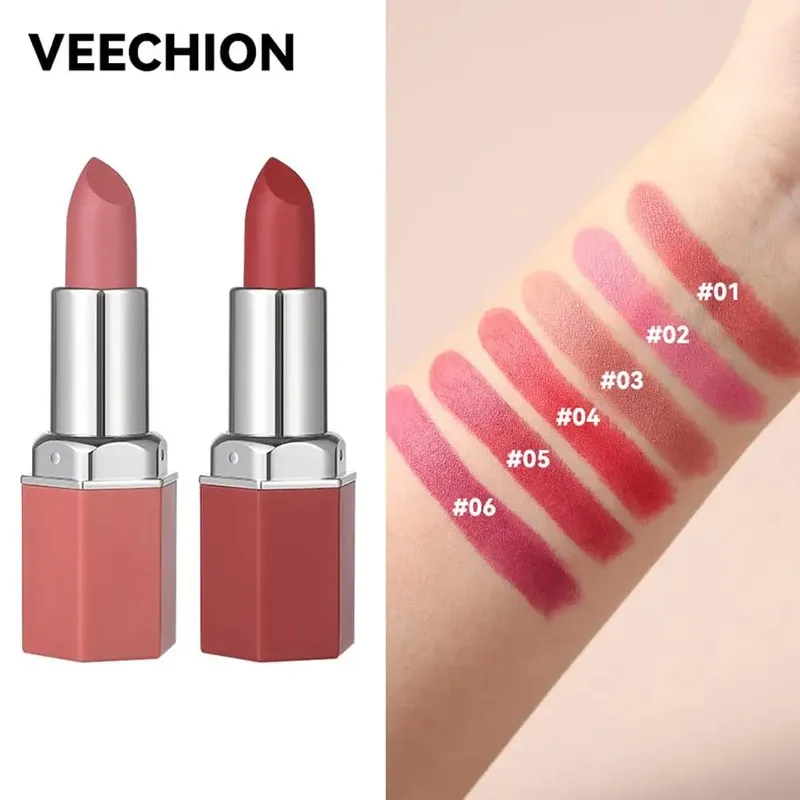 Nude Matte Lipstick Non-stick Cup Lip Stick Not Fading Velvet Lipsticks Waterproof Long Lasting Sexy Red Pink Makeup Cosmetics