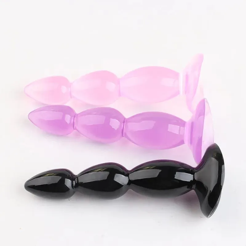 Butt plug beads Soft Anal Plug with sucker anus Toys Big Balls Silicone G-Spot Stimulating Butt Plugs Adult Sex toys for Couple — image 5