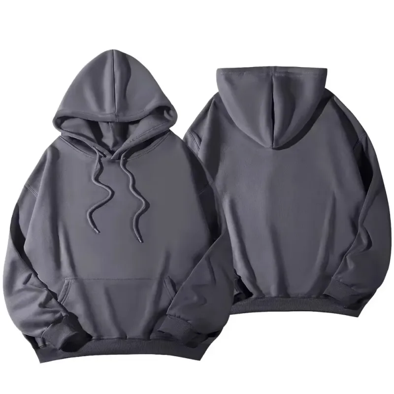 Women candy colored dopamine sweatshirt in spring and autumn colors, oversized shoulder long sleeved pullover hooded sweatshirt — image 19