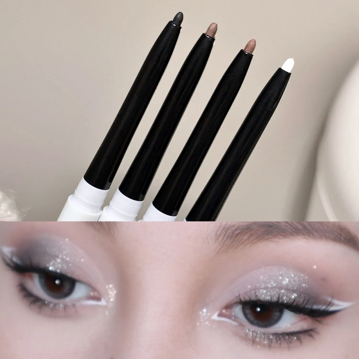 Waterproof Matte Gel Eyeliner Pencil Smooth Black White Eyeliner Matte Eye Liner Pen Long Lasting Eyes Makeup Beauty Cosmetics — image 2