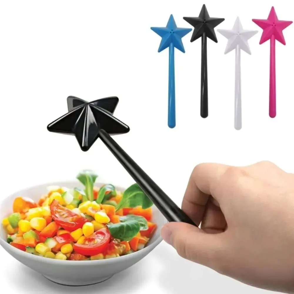 Portable Salt Pepper Shakers Refillable Magical Star Wand Spice Dispenser Seasoning Shaker Set Kitchen & Dining BBQ Supplies — image 8