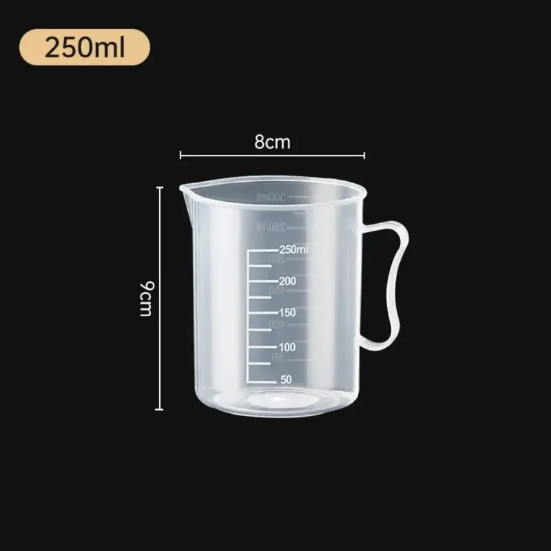 Measuring Cup Transparent Plastic Laboratory Beaker Graduated Liquid Jug Cup Kitchen Baking Cooking Measurement Scale Container — image 19