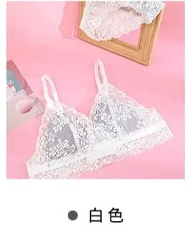 French Summer Bralette - Wireless Push-Up Bra for Small Chest Ultra-Thin Triangle Cups & Sexy Lingerie Set & Sexy Tushy — image 7