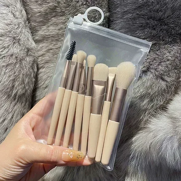 8Pcs Makeup Brush Set Soft Fluffy Professional Cosmetic Foundation Powder Eyeshadow Kabuki Blending Make Up Brushes Beauty Tools