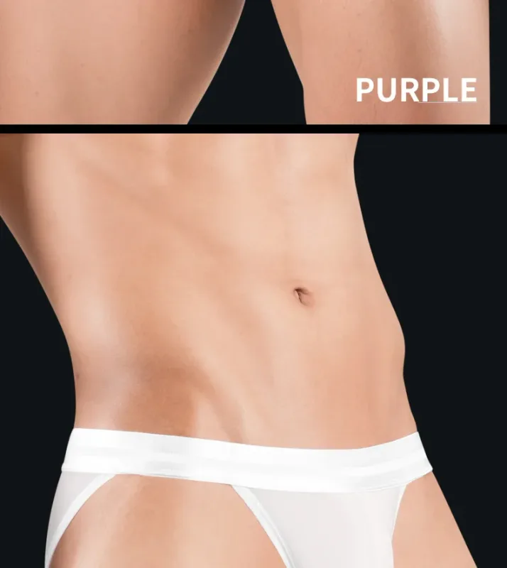 Ice Silk Ultra-thin Men's Underwear Summer Cool Breathable Panties Seamless Sexy U Pouch Men Briefs High Slit Triangle Pants — image 15