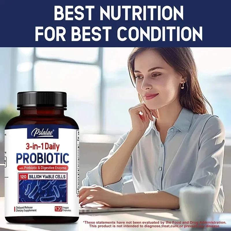 Probiotics + Prebiotics + Digestive Enzymes - Promote Intestinal Flora Digestive Health Women & Men Provide Lasting EnergySupple — image 5